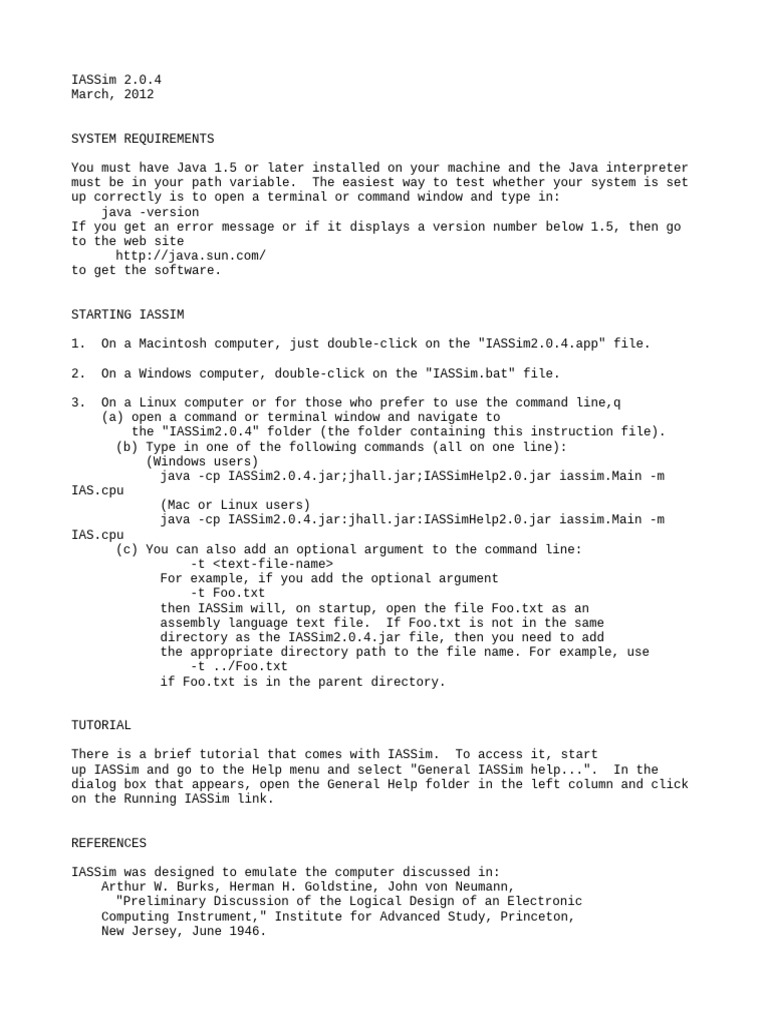 IASSim 2.0.4 Installation Guide | PDF | Directory (Computing ...