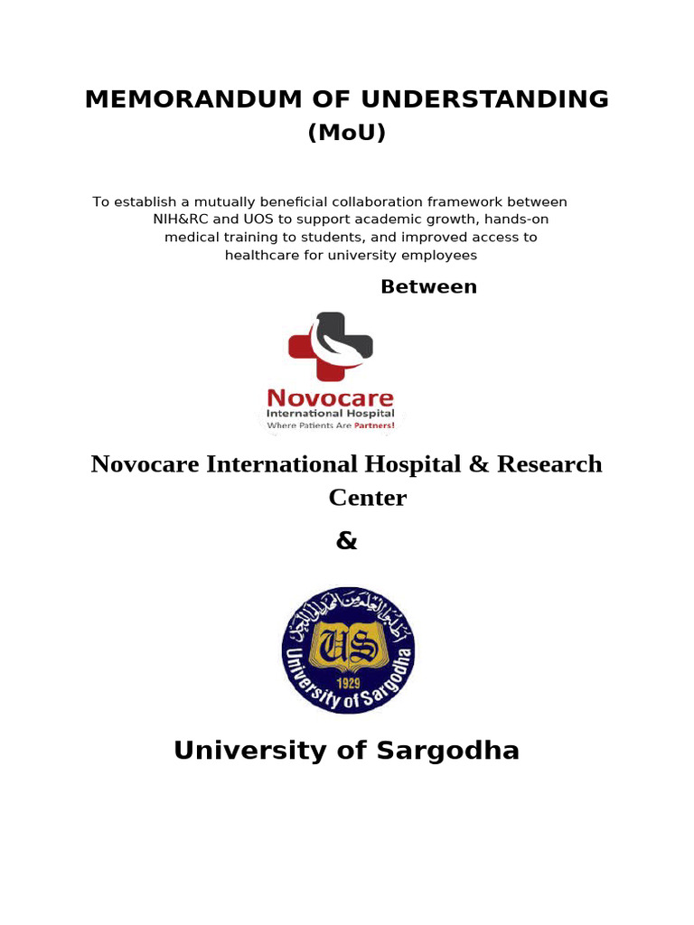 Front Page Mou | PDF