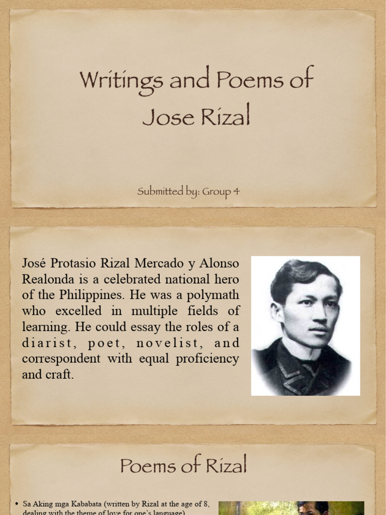 Poems and Writings of Jose Rizal | PDF
