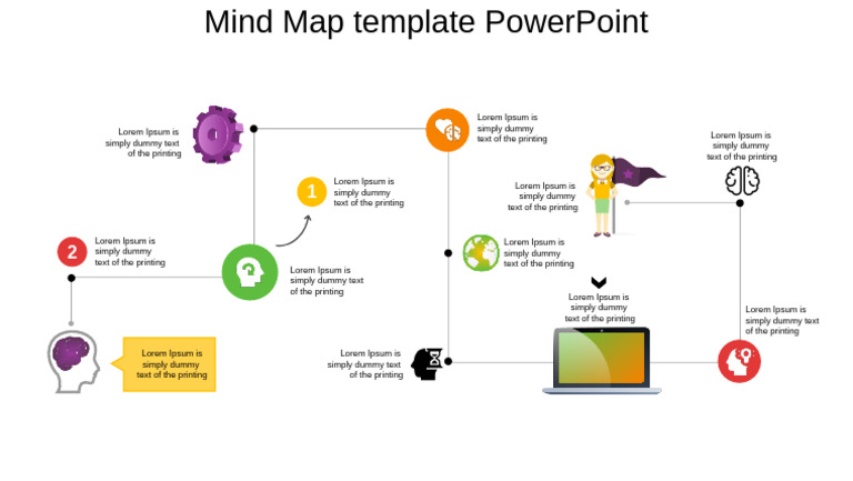 45152 Mind Map Template Powerpoint - 1