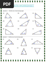 Missing Angles in Triangles Answers | PDF | Triangle | Angle