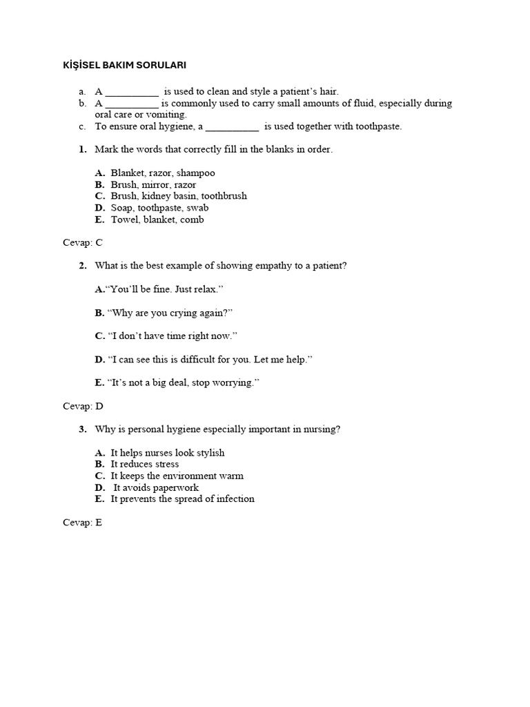 Essential Steps in Patient Oral Care | PDF | Hand Washing | Hygiene