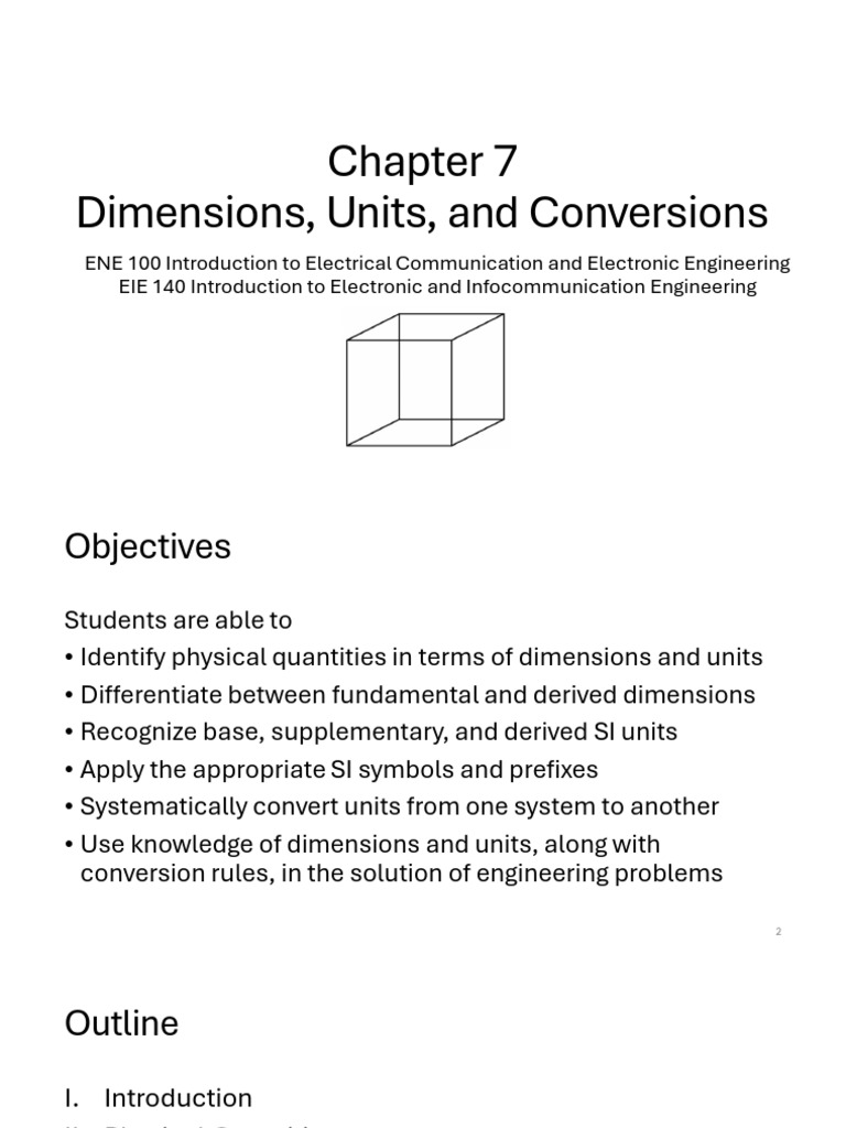 Understanding Dimensions and Units in Engineering | PDF | International ...