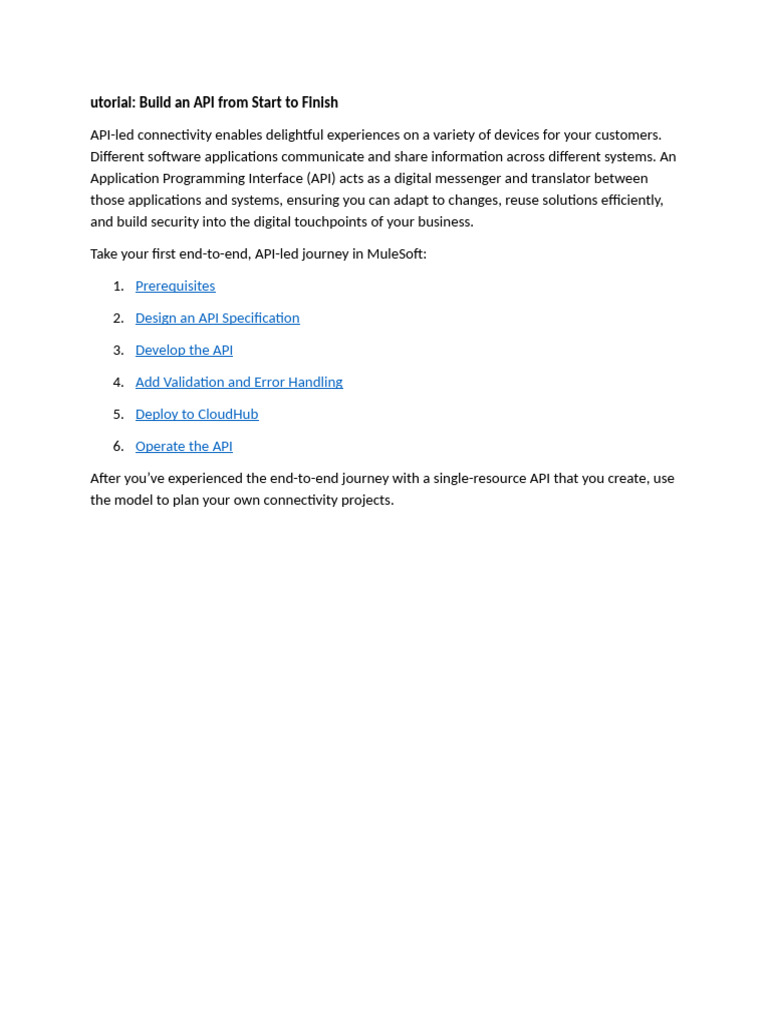 API Development with MuleSoft Guide | PDF