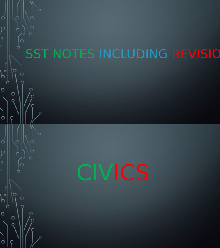 SST Notes Including Revision | PDF