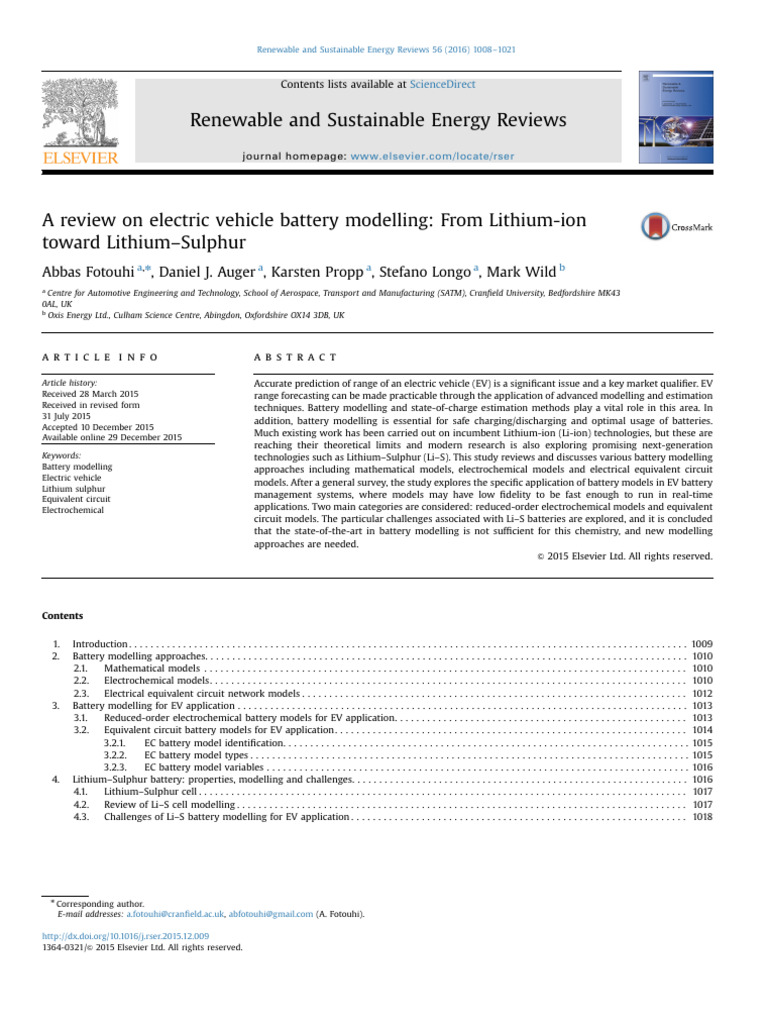Baattery Modelling - Li Ion To Lis | PDF | Lithium Ion Battery ...