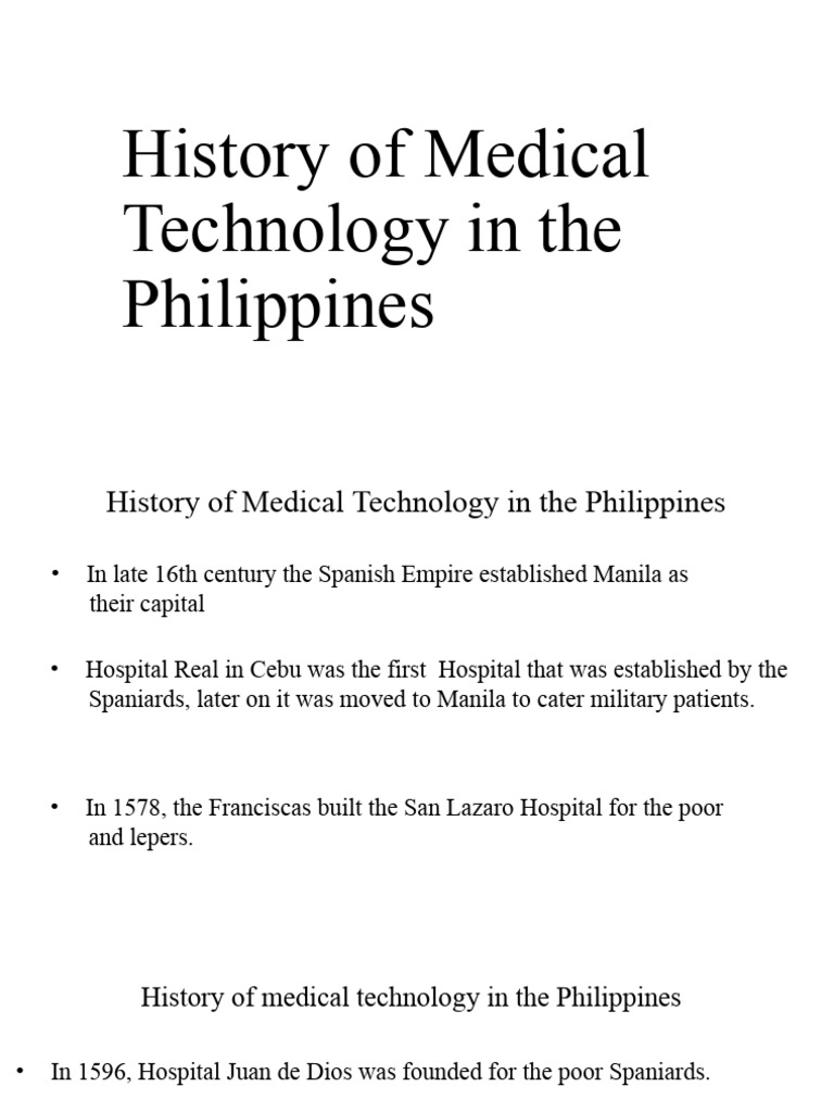 History of Medical Technology in The Philippines | PDF