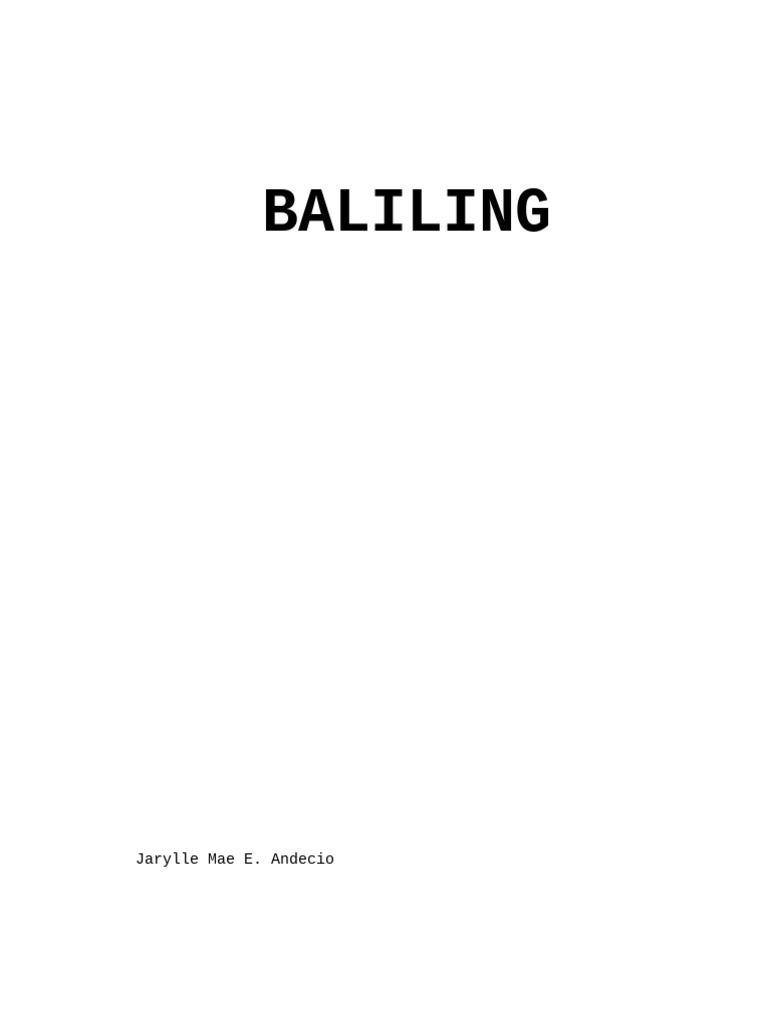 Baliling Film Script 2 | PDF