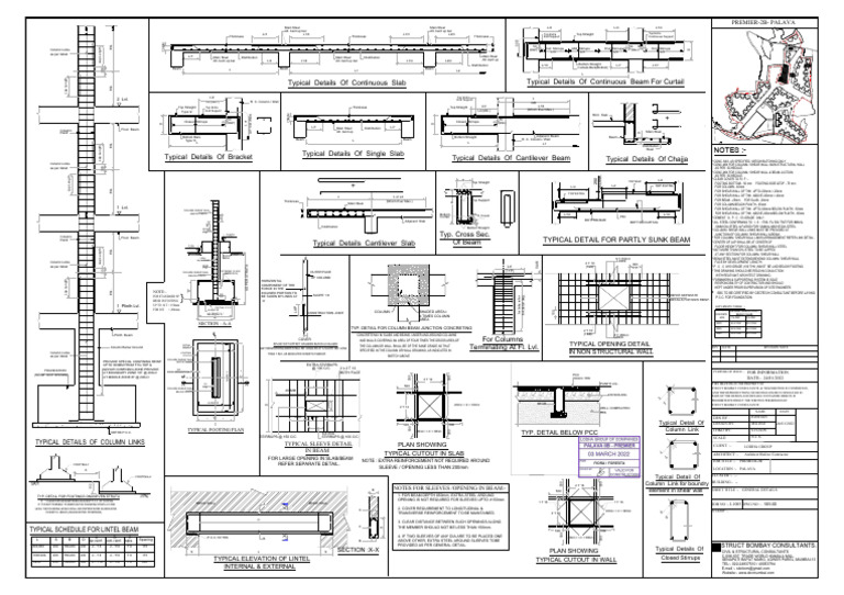 Structural Details by Bombay Consultants | PDF | Column | Beam (Structure)