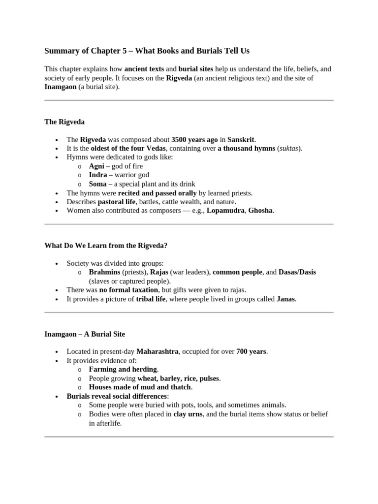 Chapter 5 History Summary | PDF