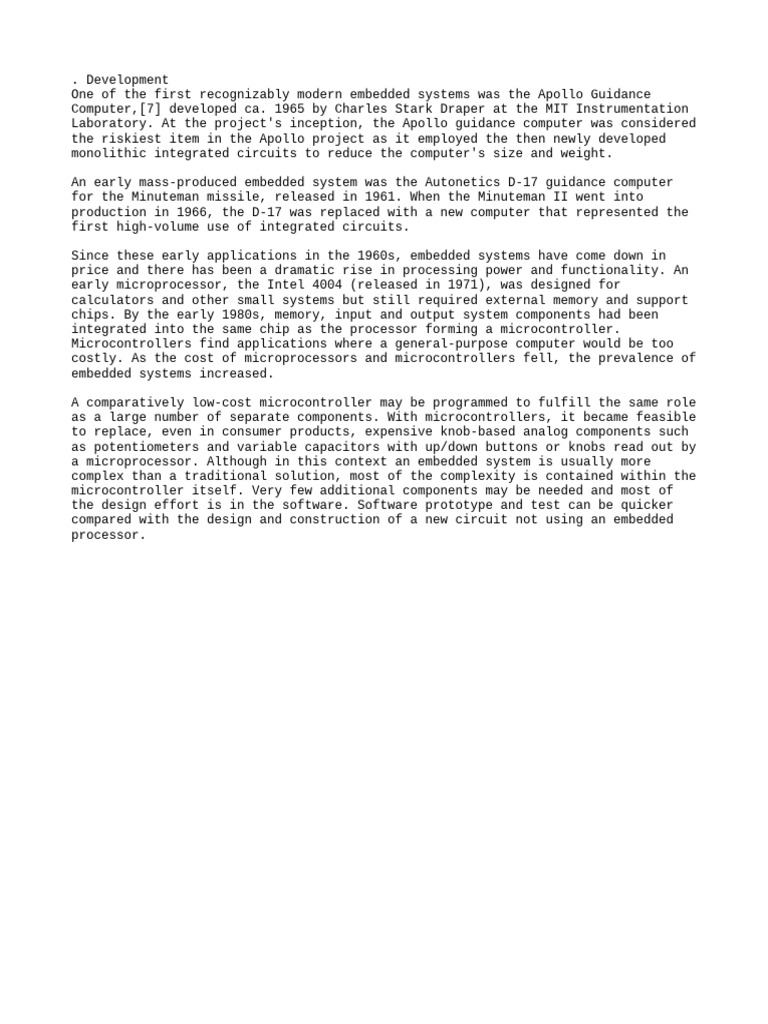 Autonetics D-17: Early Embedded Systems | PDF