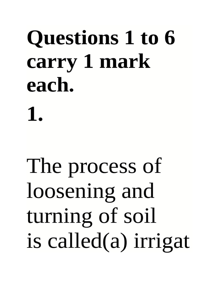 Agricultural Practices and Concepts Quiz | PDF
