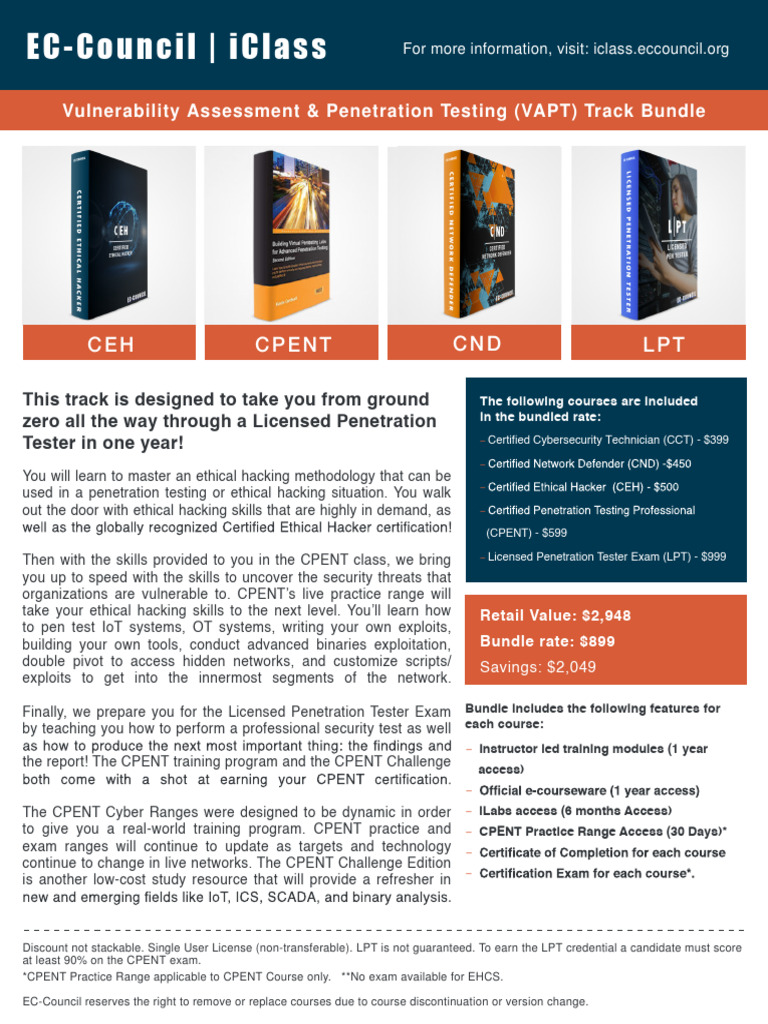 VAPT Certification Costs in India | PDF | Penetration Test | Security