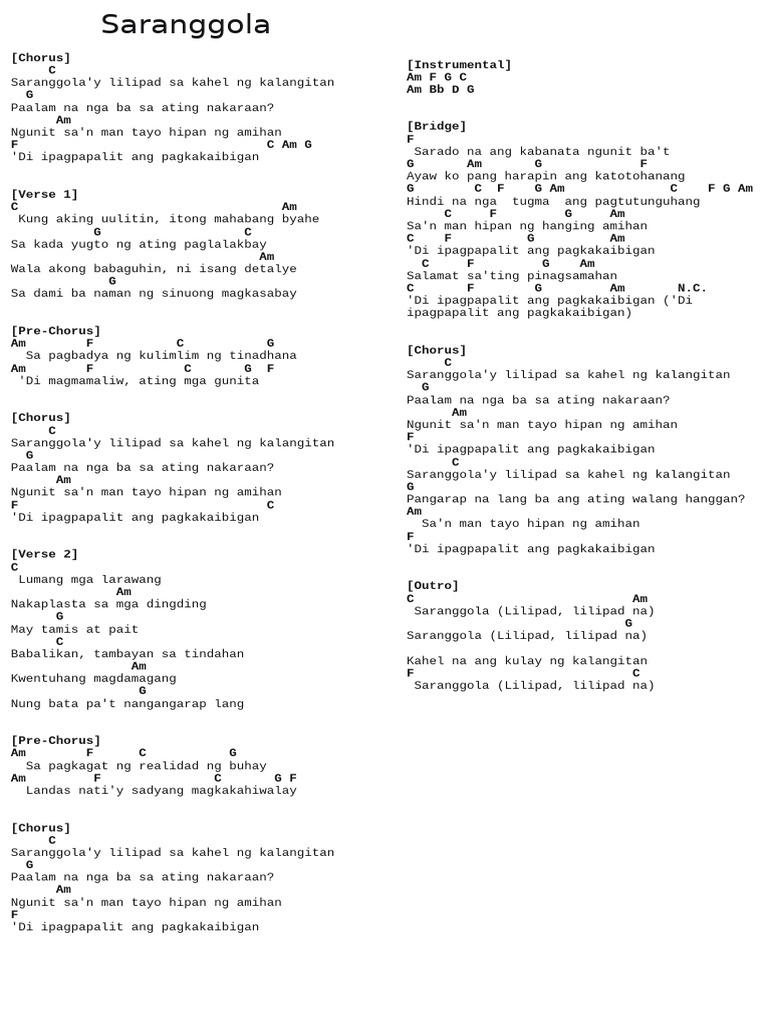 Sarang Go La | PDF