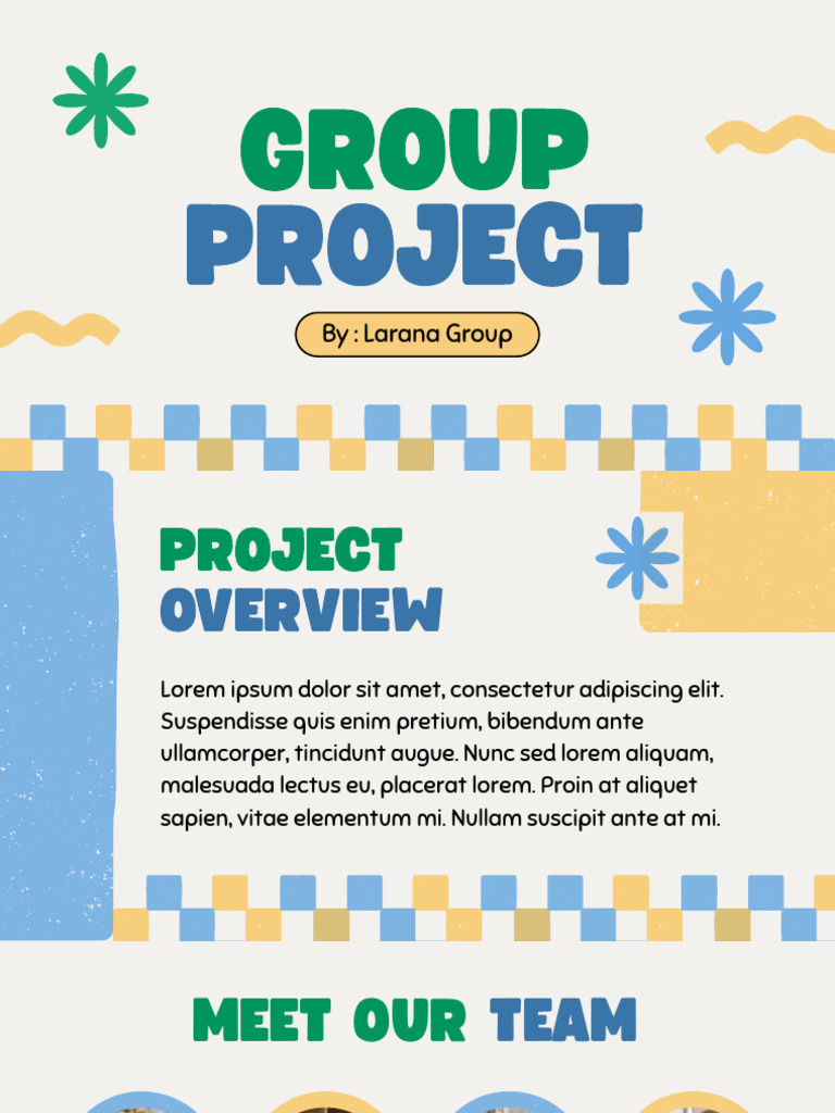 Blue Green Playful Geometric Group Project Presentation | PDF