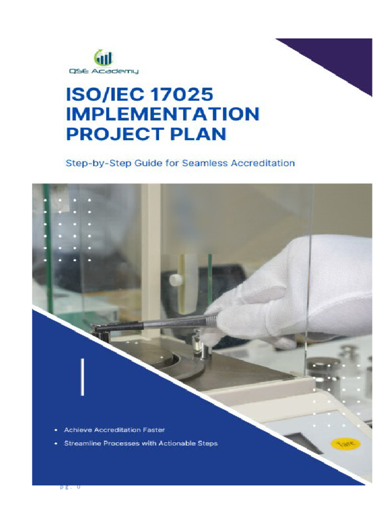 ISO/IEC 17025 Accreditation Guide | PDF | Verification And Validation ...