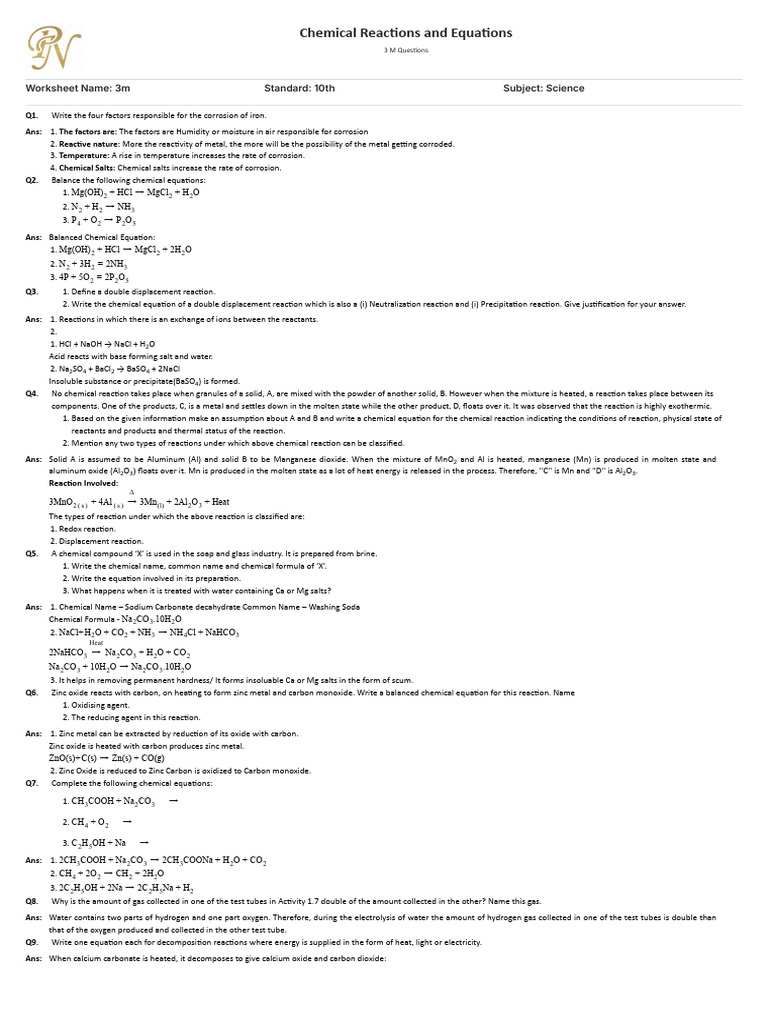 Factors of Iron Corrosion and Reactions | PDF | Chemical Reactions | Redox