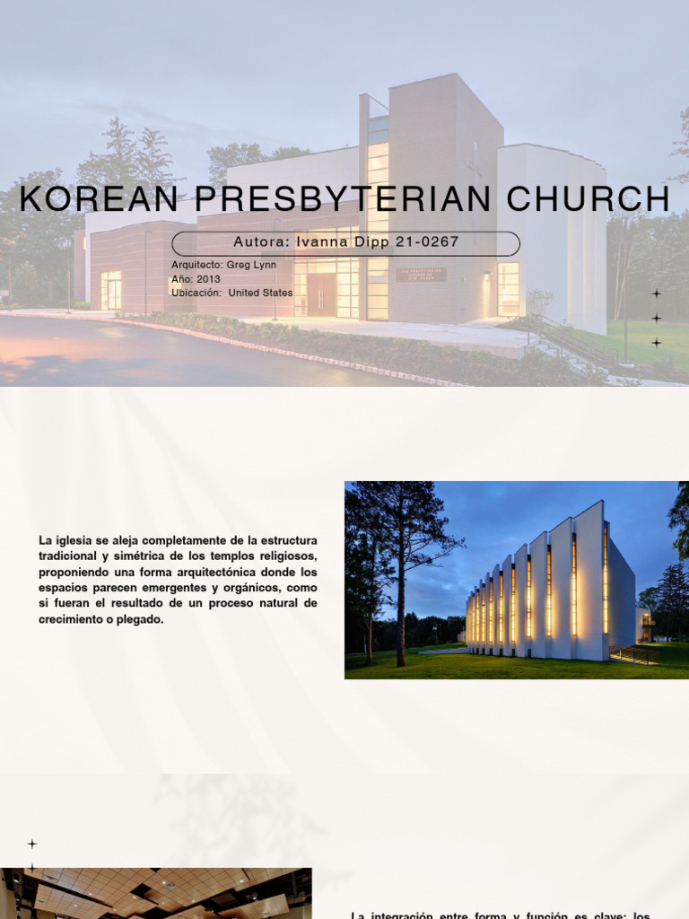 Iglesia Presbiteriana Coreana de Greg Lynn | PDF