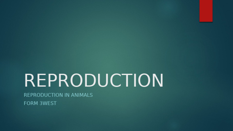 Reproduction | PDF