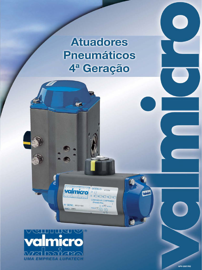 Atuadores Pneumáticos Valmicro: Vantagens e Design | PDF | Torque | Pistão