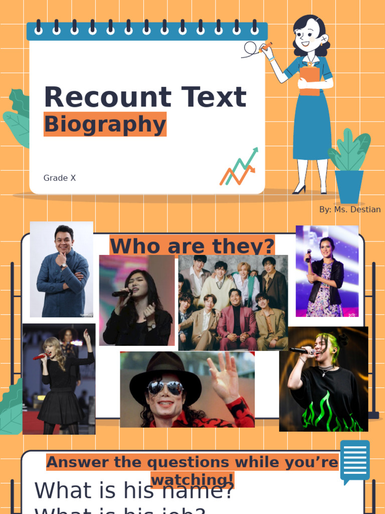 Recount Text (Biography) Grade X | PDF