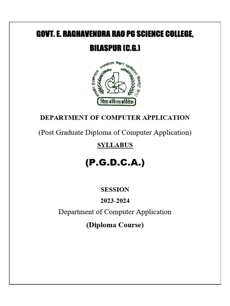PGDCA Syllabus and Assessment Details | PDF | Databases | C++