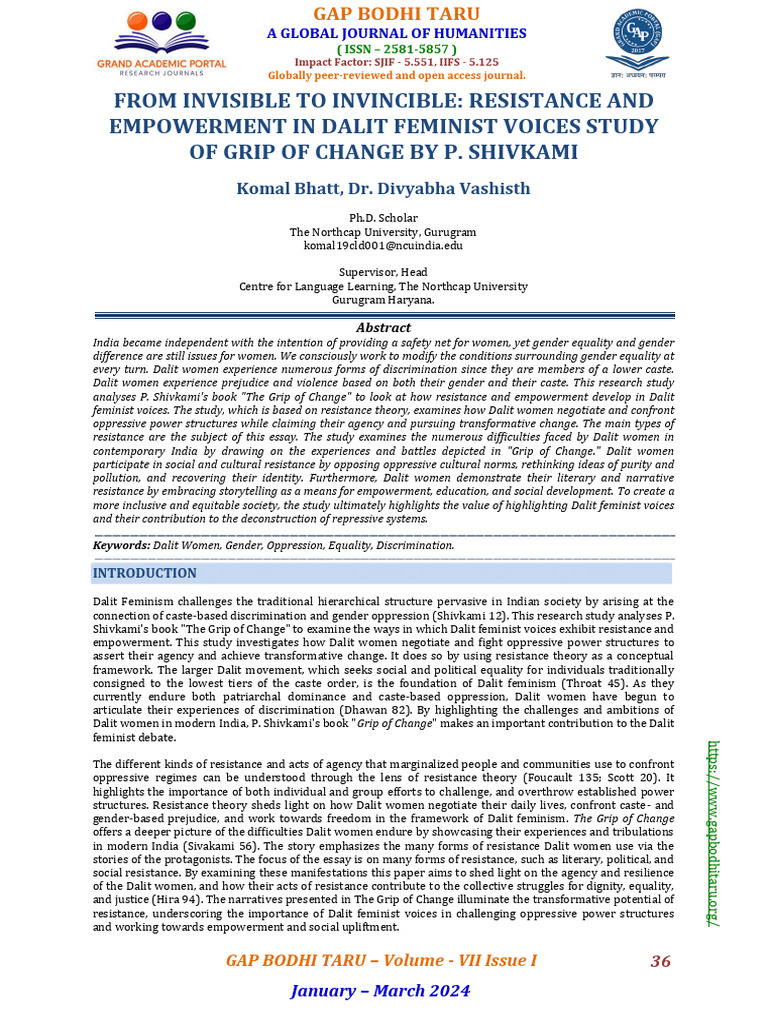 (36-40) From Invisible To Invincible Resistance and Empowerment in ...