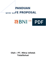 Buku Panduan BNI Life Proposal