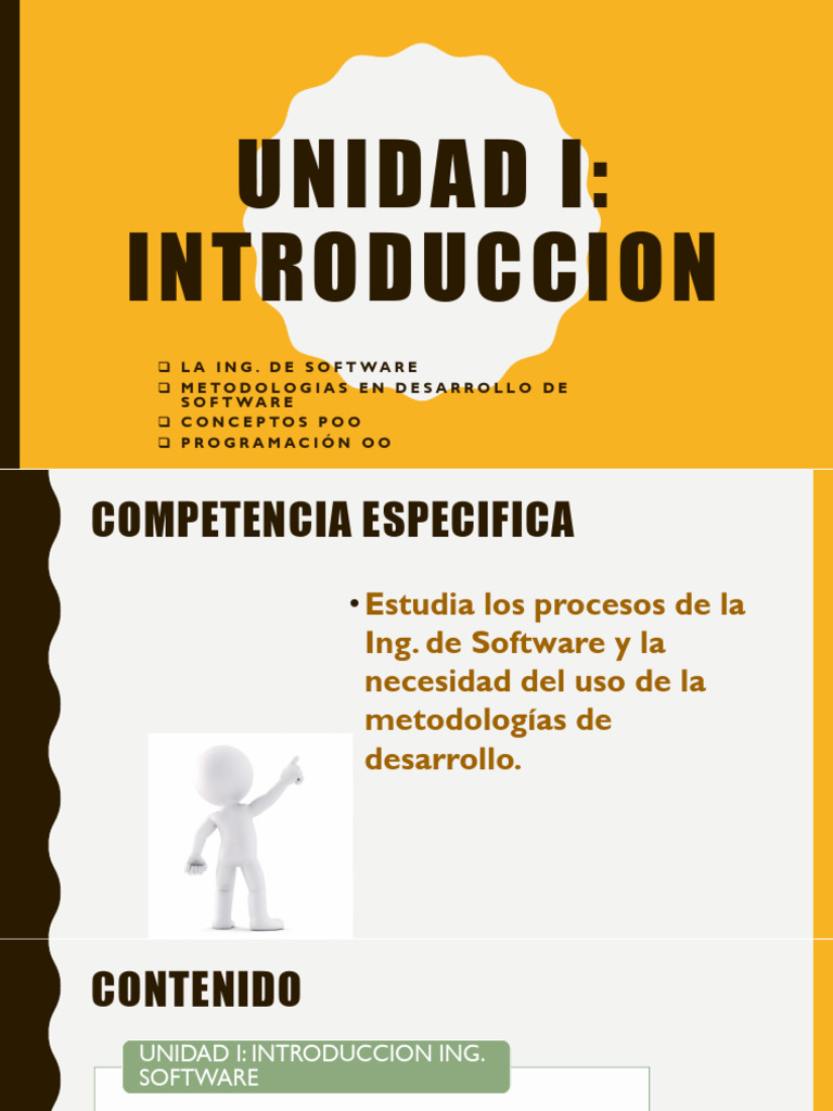 01 Unidad I La Ing de Software Metodologias | PDF | Software ...