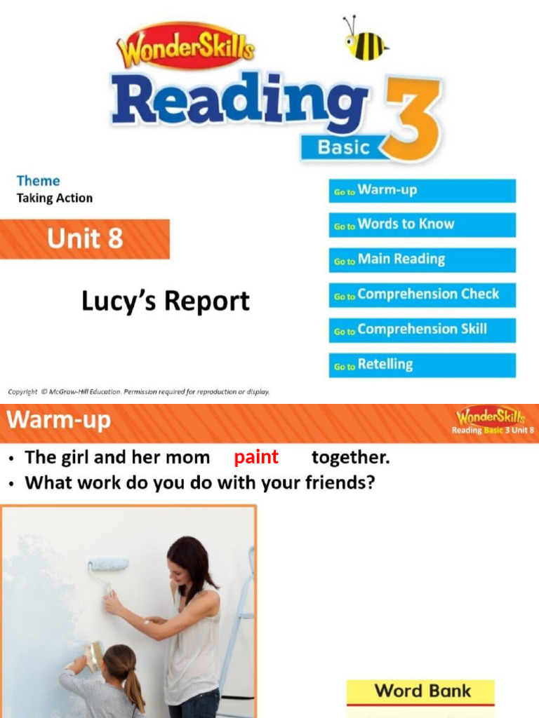 Basic 3 Unit 8 Lucy - S Report | PDF