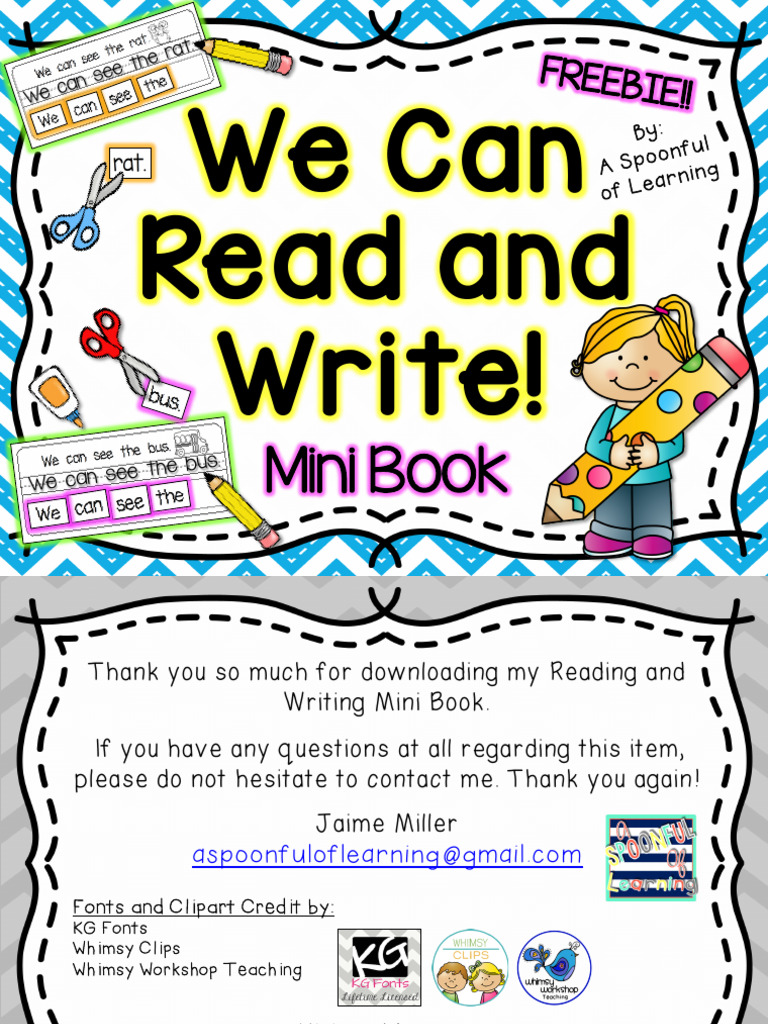 Mini Reading and Writing Book | PDF | Written Communication | Writing
