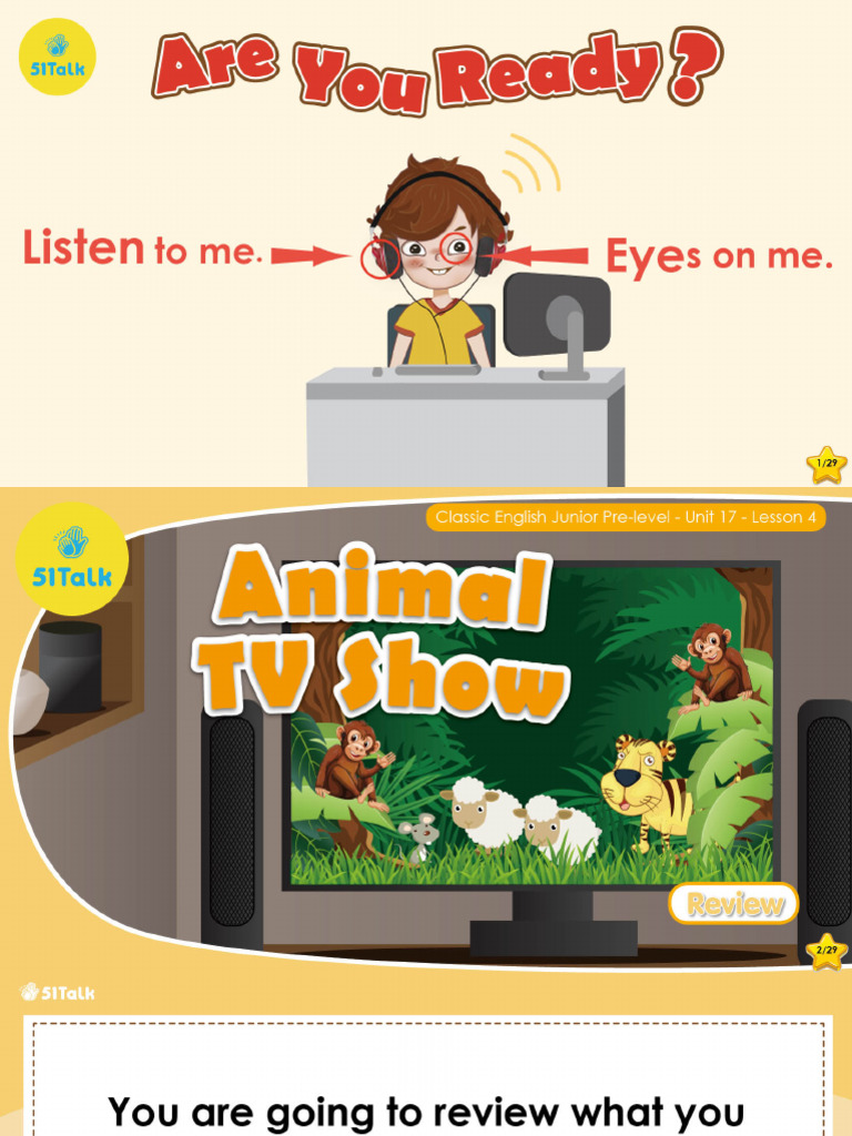 Lesson 4 Animal TV Show | PDF