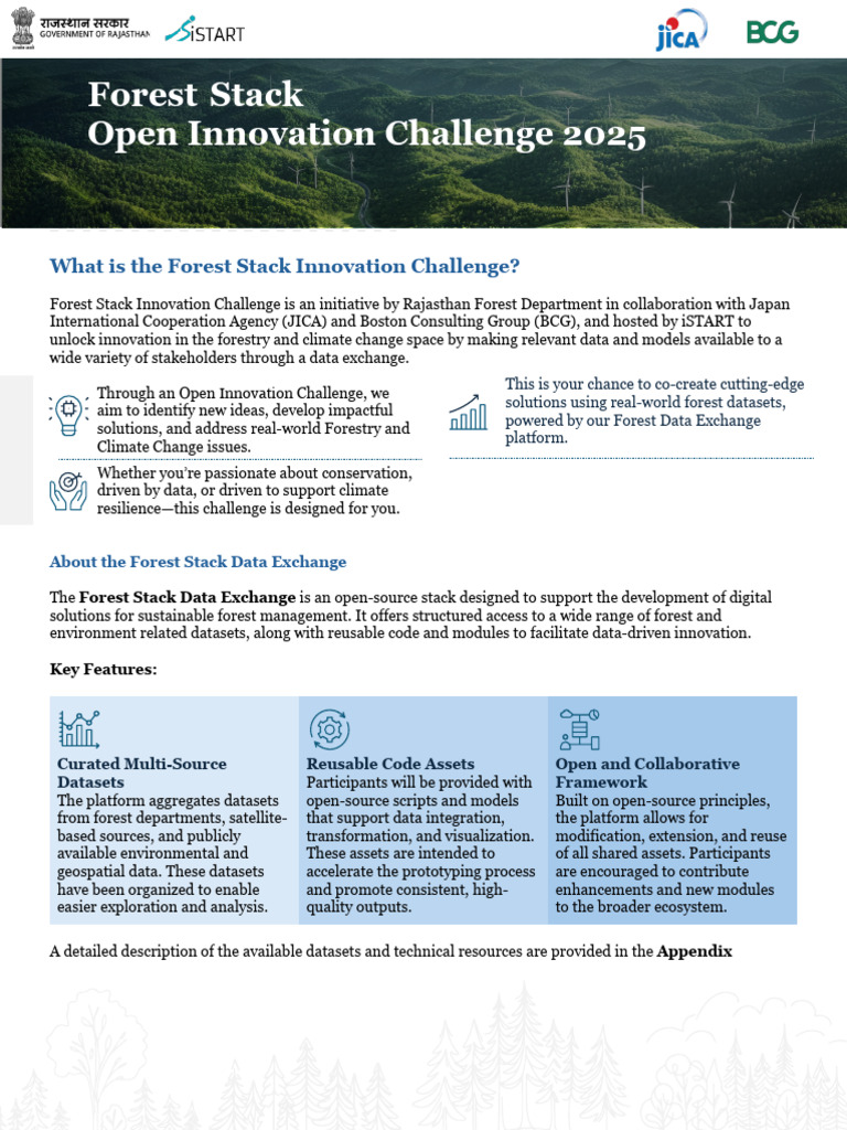 Rajasthan Forest Stack Innovation Challenge | PDF | Comma Separated ...