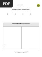 Weekly IDSP Reporting Form P | PDF