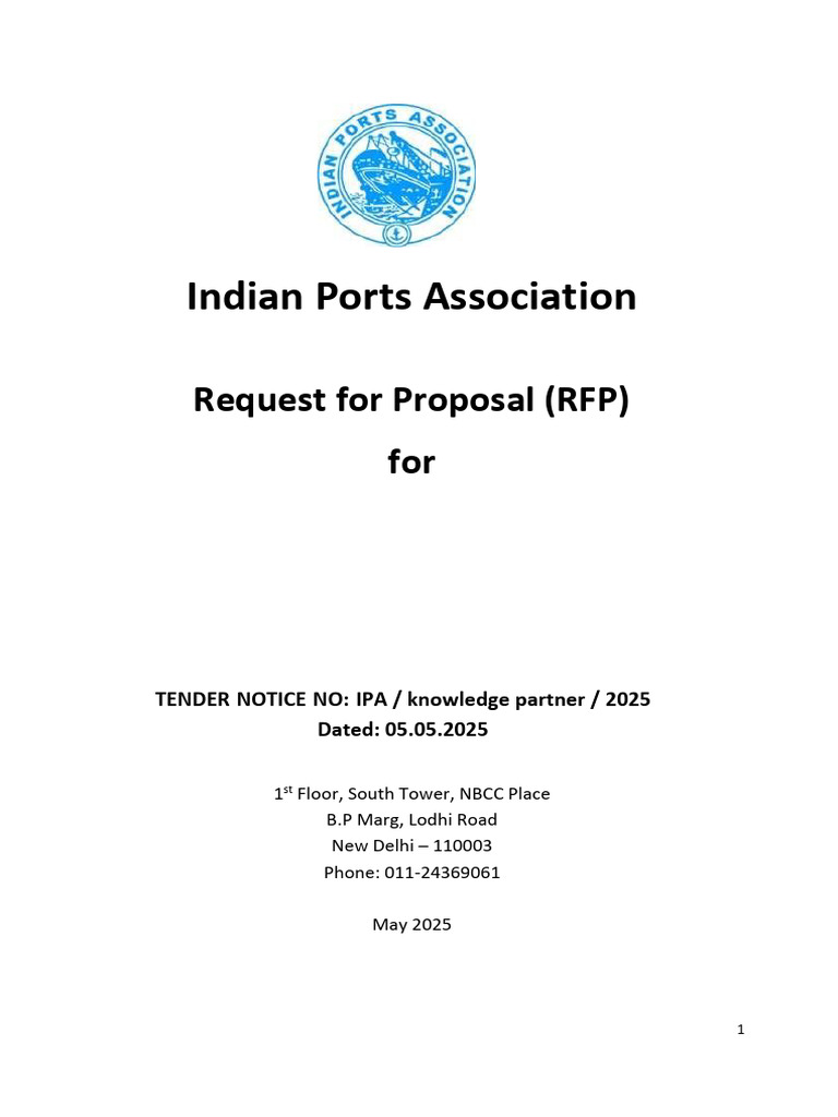 RFP for Knowledge Partner: IMW 2025 | PDF | Request For Proposal ...