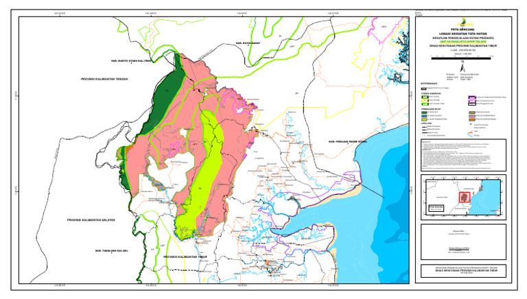Peta Rencana Tata Hutan KPHP Telake | PDF