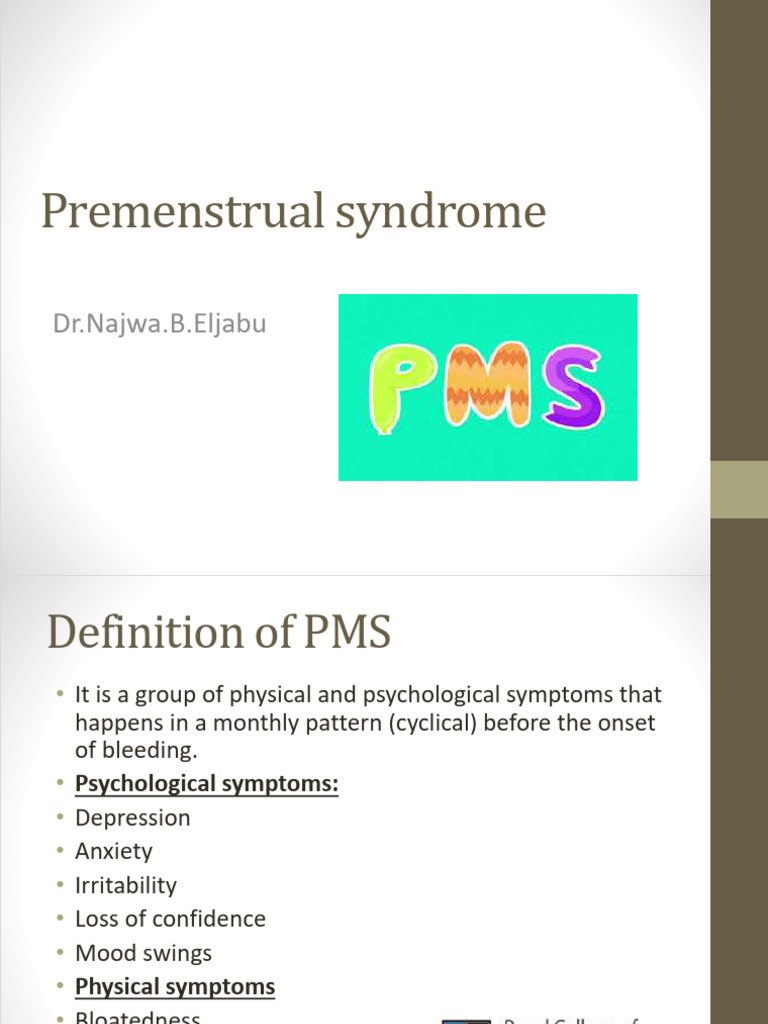 Understanding Premenstrual Syndrome (PMS) | PDF | Premenstrual Syndrome ...