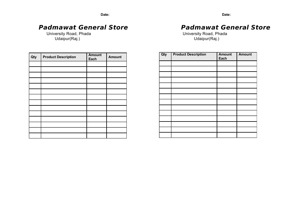 Bill Format | PDF | Career & Growth | Business