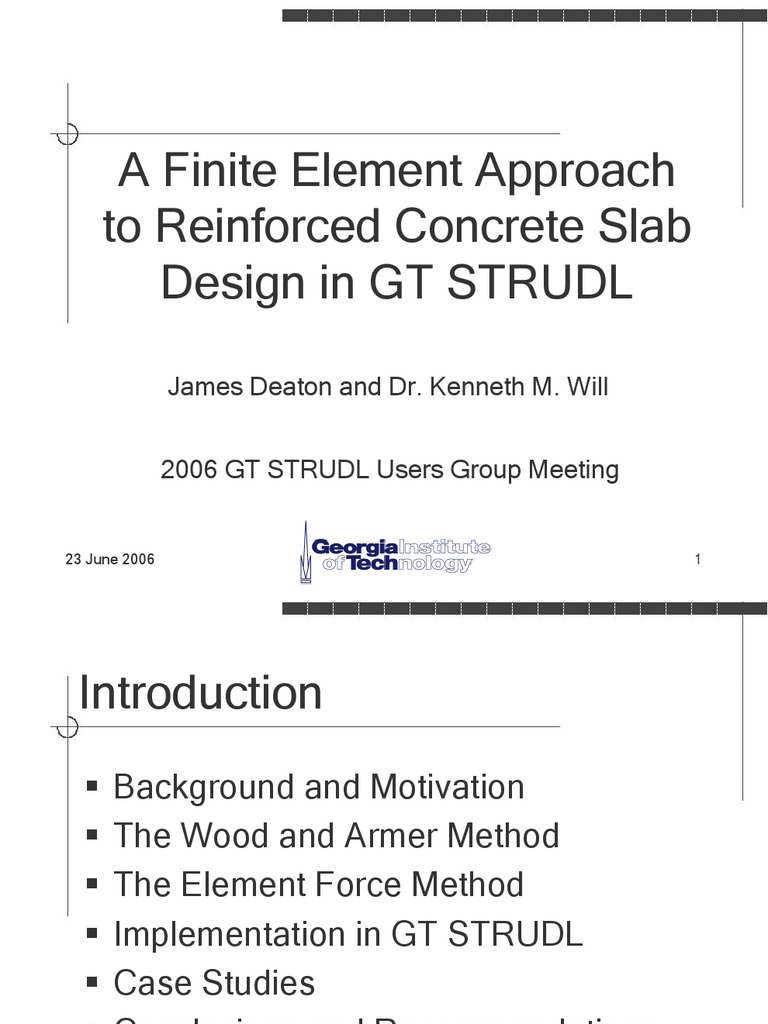 Wood and Armer Method for Slab Design | PDF | Finite Element Method ...