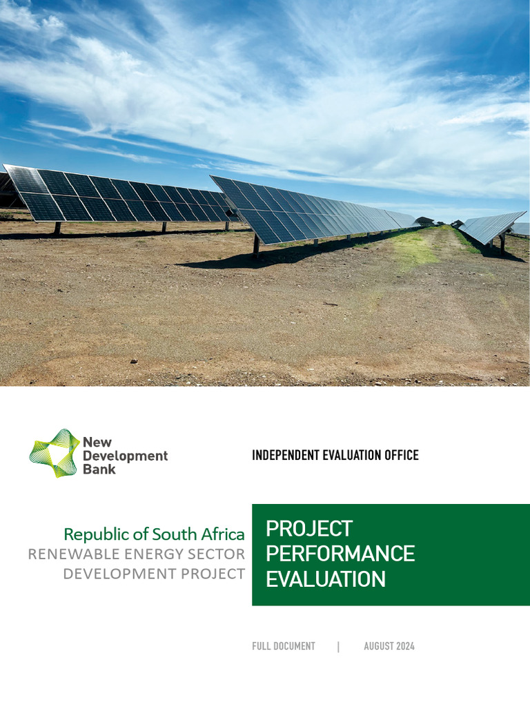 South Africa Renewable Energy Project Evaluation | PDF | Renewable ...