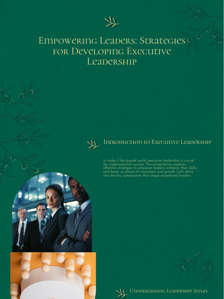 Executive Leadership Development Strategies | PDF