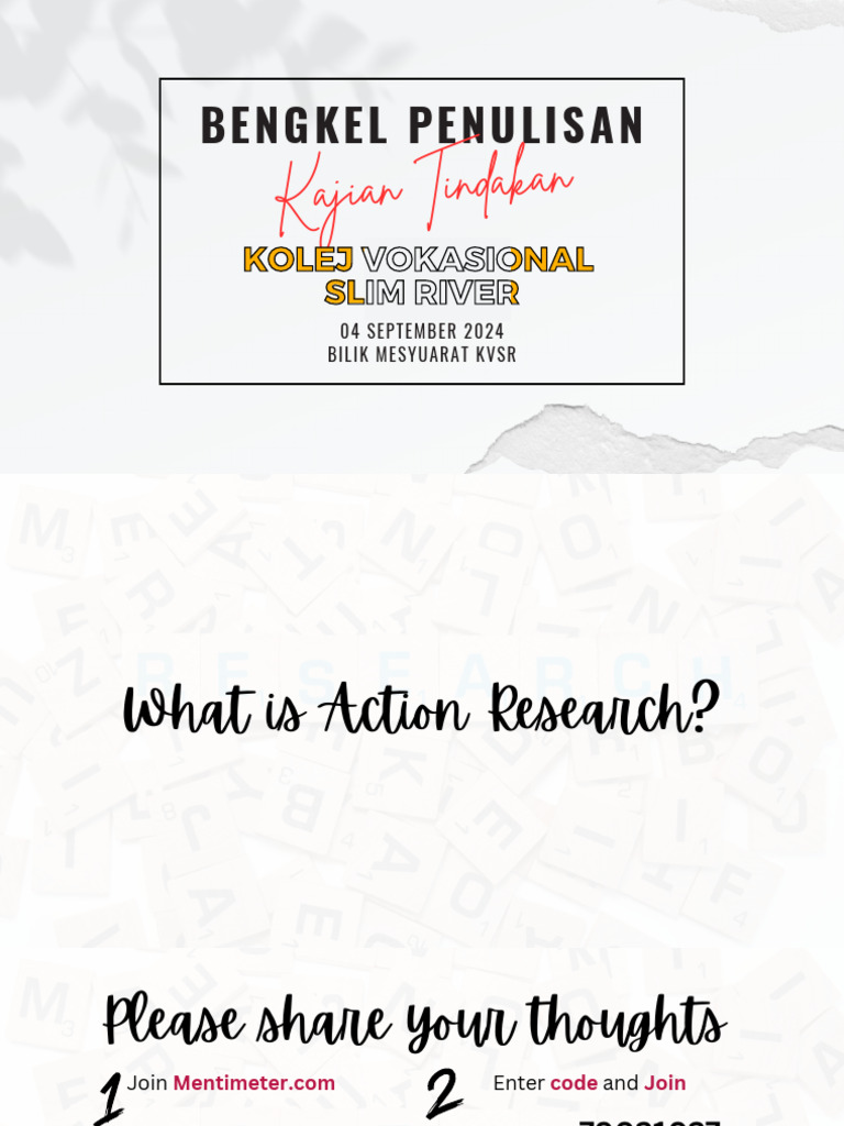 Kajian Tindakan di KVSR | PDF