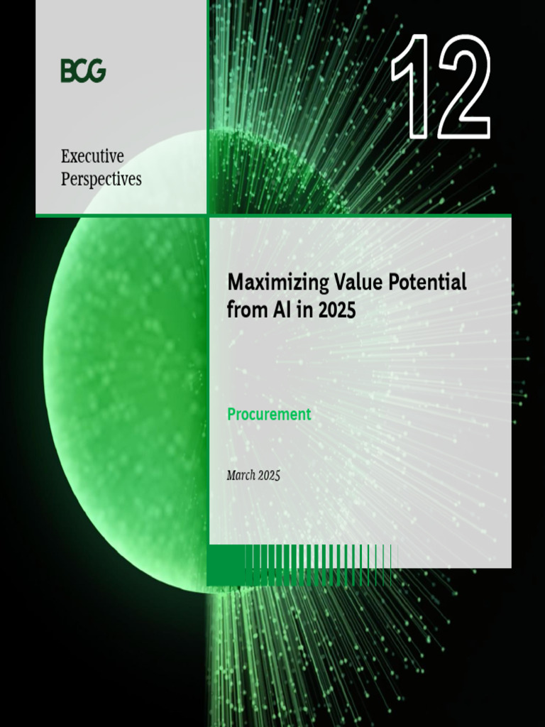 AI-Driven Procurement Strategies for 2025 | PDF | Procurement ...