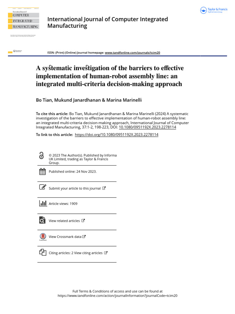 A Systematic Investigation of The Barriers To Effective Implementation ...