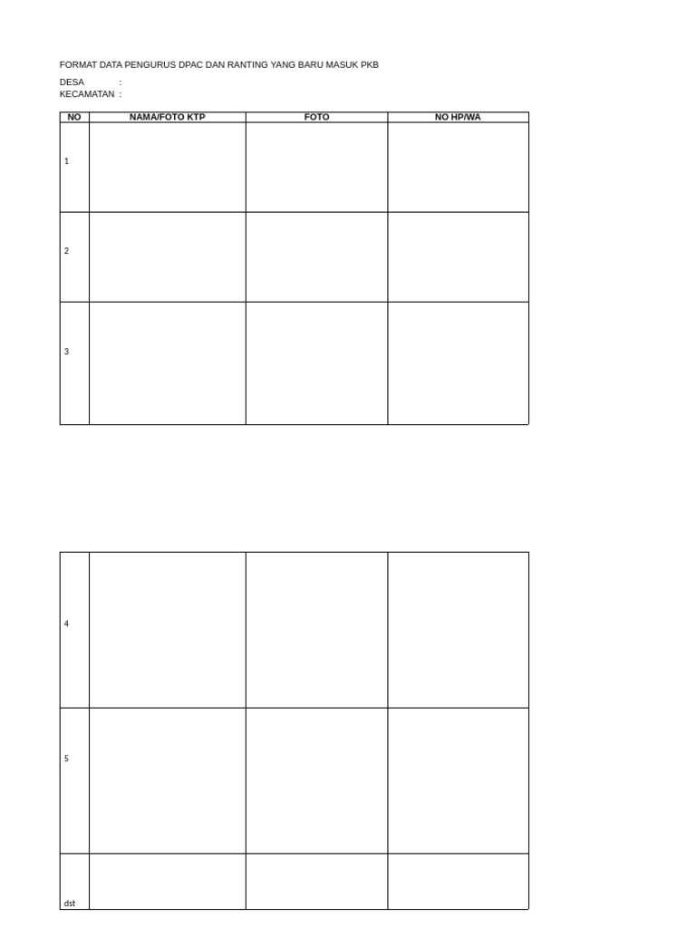 Format Untuk Ranting) | PDF