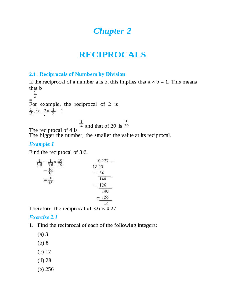 Understanding Reciprocals and Symmetry | PDF | Numbers | Triangle