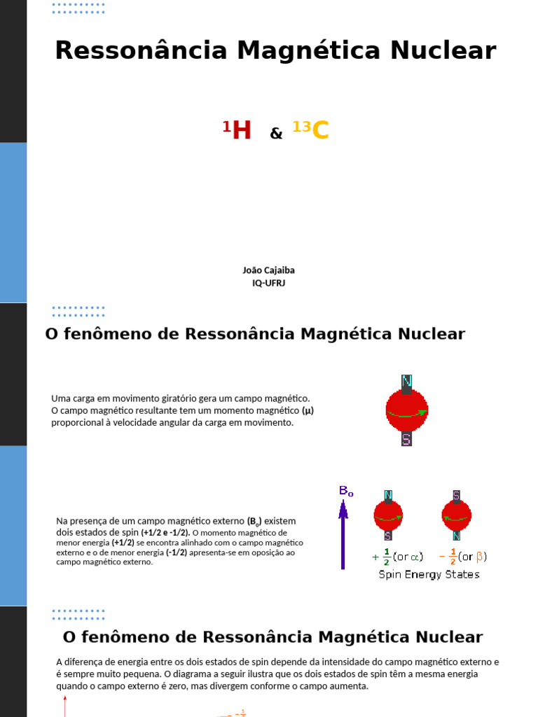 Ressonância Magnética Nuclear H C | PDF | Imagem de ressonância ...