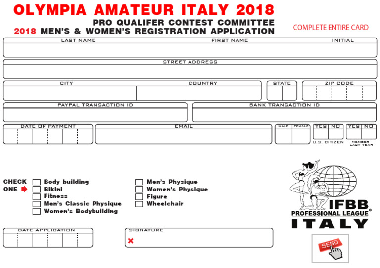 AO Italy 2018 Entry Form | PDF