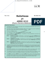 AIEEE 2010 Paper