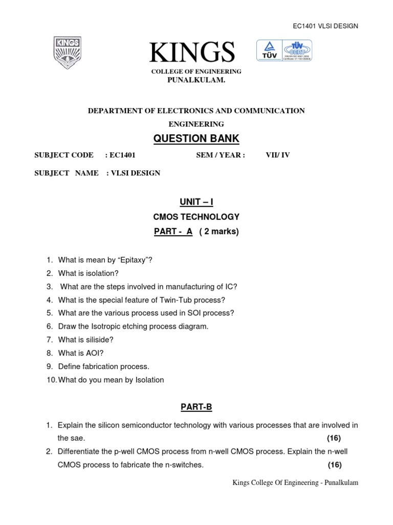 Kings: Question Bank | PDF | Computers